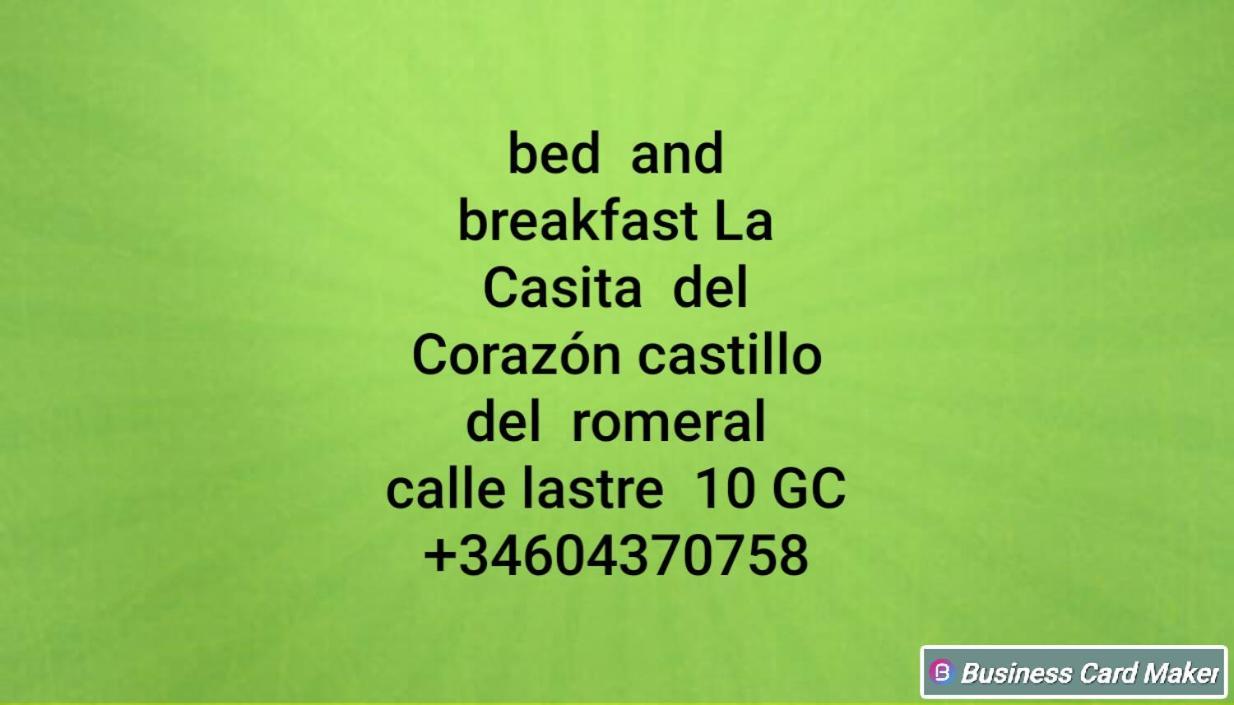 Castillo del Romeral La Casita Del Corazon B&B 외부 사진